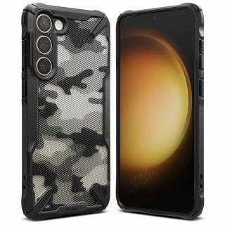 Husa Samsung Galaxy S23, Ringke Fusion X, Camo Black