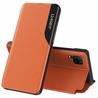 Husa tip carte Huawei P40 Lite, eFold Book View, Orange