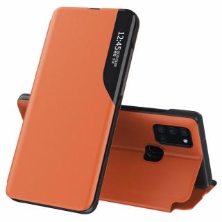 Husa tip carte Samsung Galaxy A21s, eFold Book View, Orange