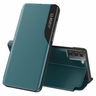 Husa tip carte Samsung Galaxy S21, eFold Book View, Dark Green