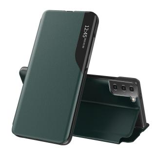 Husa tip carte Samsung Galaxy S21 FE, eFold Book View, Dark Green