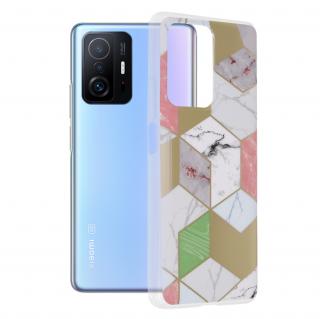 Husa Xiaomi 11T   11T Pro, Techsuit Marble Series, Purple Hex