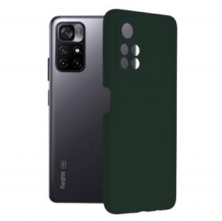 Husa Xiaomi Poco M4 Pro 5G, Soft Edge Silicone, Dark Green