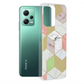 Husa Xiaomi Redmi Note 12 5G, Techsuit Marble Series, Purple Hex