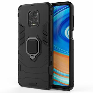 Husa Xiaomi Redmi Note 9S   Note 9 Pro, Techsuit Shield Ring, Negru