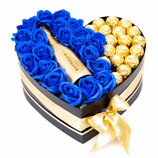 Aranjament Floral Bottega Blue Ferrero, 30cm