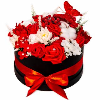 Aranjament Floral Luxury Red, 30cm