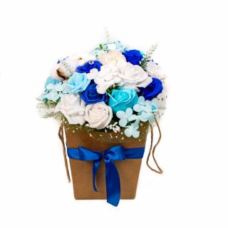 Aranjament floral Mister Blue, 33cm