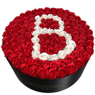 Litera B din Trandafiri in Cutie Gigant, 50 cm