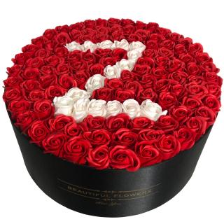 Litera Z din Trandafiri in Cutie Gigant, 50 cm