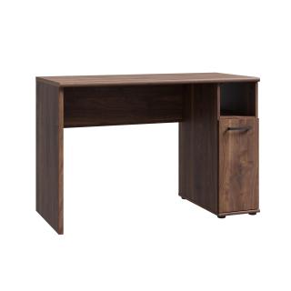 Birou NIKO VAS, cu usa si spatiu depozitare, nuc Bakersfield, 110x51x73,5 cm