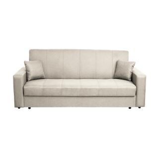 Canapea CORINNE II extensibila, 3 locuri, cu lada depozitare, bej, 220x90x96 cm