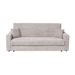 Canapea CORINNE LUX extensibila, 3 locuri, cu lada depozitare, bej inchis, 220x90x96 cm