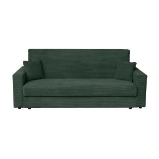 Canapea CORINNE LUX extensibila, 3 locuri, cu lada depozitare, verde smarald, 220x90x96 cm