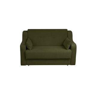 Canapea GINA II extensibila, 2 locuri, cu arcuri si lada depozitare, verde inchis, 155x100x95 cm