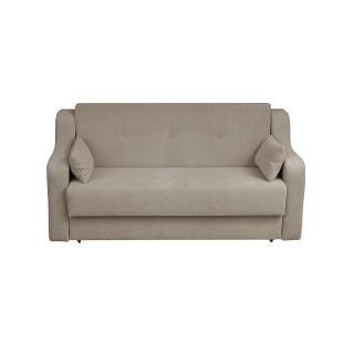 Canapea GINA XL II extensibila, 3 locuri, cu arcuri si lada depozitare, bej, 190x100x95 cm