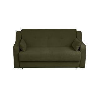 Canapea GINA XL II extensibila, 3 locuri, cu arcuri si lada depozitare, verde inchis, 190x100x95 cm