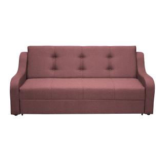 Canapea VALY II extensibila, 3 locuri, cu lada depozitare, mov, 215x90x95 cm