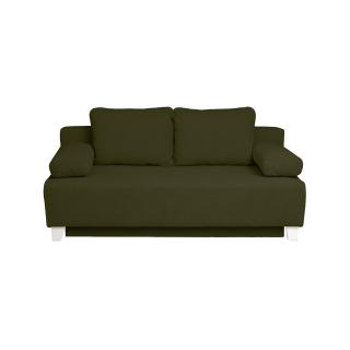 Canapea YASMIN II extensibila, 3 locuri, cu arcuri si lada depozitare, verde inchis, 190x100x90 cm