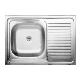 Chiuveta Freddo SN 7001S, pentru masca, finisaj anticalcar, cuva stanga, 80x50cm, inox