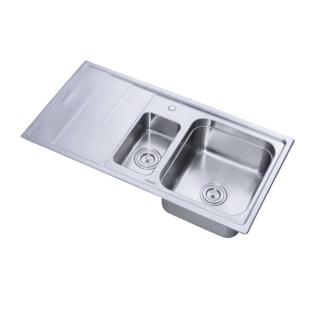 Chiuveta Freddo SN9012DR, pentru blat, 2 cuve dreapta, inox, 97x50 cm