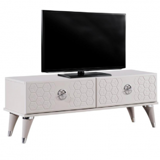 Comoda TV YKT-4034, cu sertare, bej, 120x36x38 cm