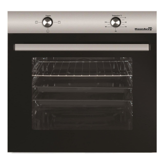 Cuptor incorporabil Hausberg HB-8051IN, electric, putere 2000 W, 76 l, 4 functii, Clasa A, negru   inox