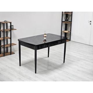 Masa extensibila JUMP, dreptunghiulara, marmura negru, 130x80x73 cm