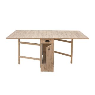 Masa plianta 4L, 8 persoane, cu spatiu depozitare si role, sherwood, 92 180x92x80 cm