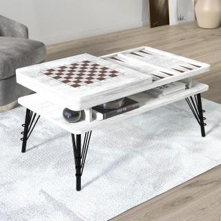 Masuta cafea TABLE, pin antichizat, 103x59x50 cm