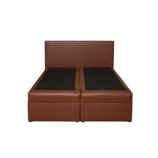 Pat tapitat BOXSPRING VISTA EC, 160x200 cm, cu sezut rabatabil, spatiu depozitare