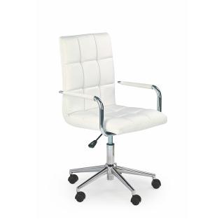 Scaun birou GONZO, alb, 53x60x105 cm