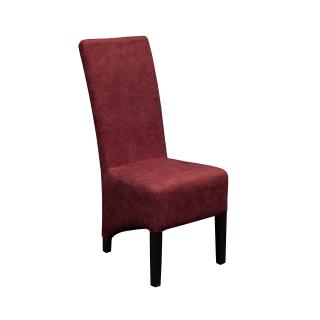 Scaun living VANESSA, stofa, bordo, 46x65x107 cm