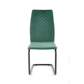 Scaun tapitat K 444, verde, 46x54x97 cm