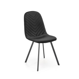 Scaun tapitat K 462, negru, 48x57x82 cm