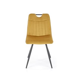 Scaun tapitat K 521, mustar, 47x55x84 cm