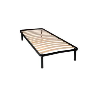 Set somiera demontabila, cu 4 picioare H30 si lamele din plop, 90x200 cm