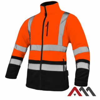 Polar Hanorac din fleece  cu dungi reflectorizante Orange