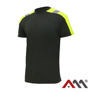Tricou protectie Classwork cu benzi reflectorizante