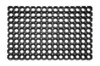 Covor Antiderapant Pentru Intrare, Domino 16, Negru, 50x80 cm