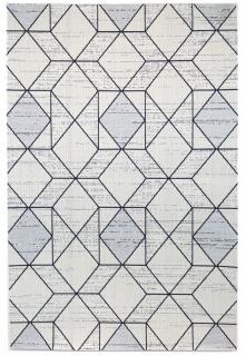 Covor Belgian, Preston 47277, Alb Albastru, 160x230cm