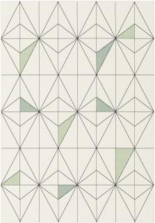Covor Belgian, Sparta 19447, Alb   Verde, 160x230 cm