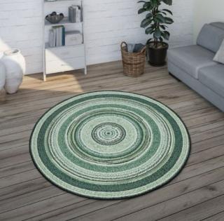 Covor Belgian, Sparta 19621 , Rotund,  Verde, 120x120 cm