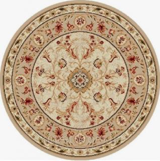 Covor Clasic, Lotos 523, Crem, Rotund, 1800 gr mp