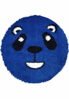 Covor Fantasy Panda, Albastru, 67x67 cm, Rotund, 2550 gr mp