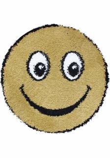 Covor Fantasy Smile, Galben, 67x67 cm, Rotund, 2550 gr mp