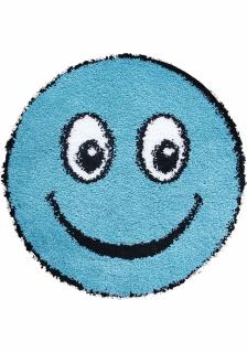 Covor Fantasy Smile, Turcoaz, 67x67 cm, Rotund, 2550 gr mp