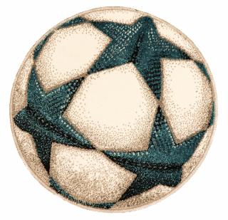 Covor Kolibri, Rotund, Minge Fotbal 02 UEFA 2020, 11199, 67x67 cm, 2300 gr mp