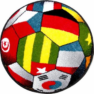 Covor Kolibri, Rotund, Minge, UEFA 2020, 67x67 cm, 2300 gr mp