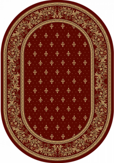Covor Lotos Oval, Model Bisericesc, 15033, Rosu, Diverse Dimensiuni